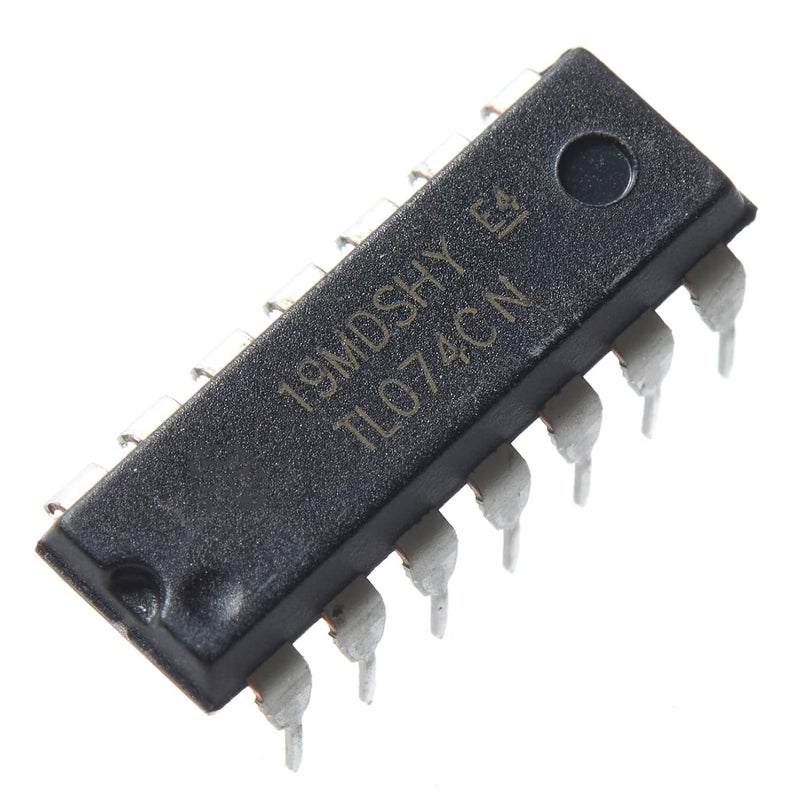 Bridgold 20 قطعة TL074CN 074 مضخم عمليات رباعي منخفض الضوضاء JFET شريحة IC، DIP-14. - Image 4